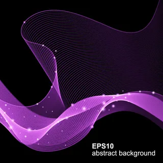 紫色线条波浪背景