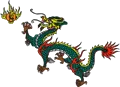 矢量彩色龙纹ai矢量模版下载