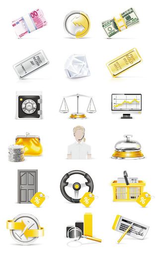 银行主题矢量