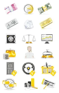 银行主题矢量 银行主题矢量