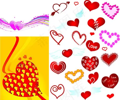 浪漫爱情心形