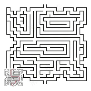 线条迷宫图案