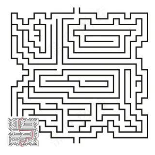 线条迷宫图案