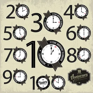 创意钟表标签
