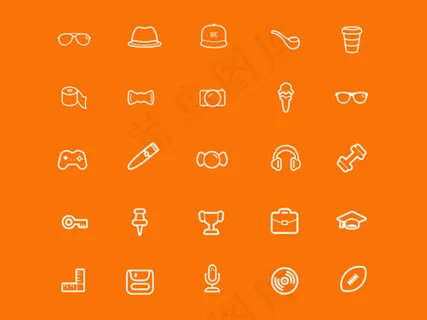 细线图标集,免抠元素