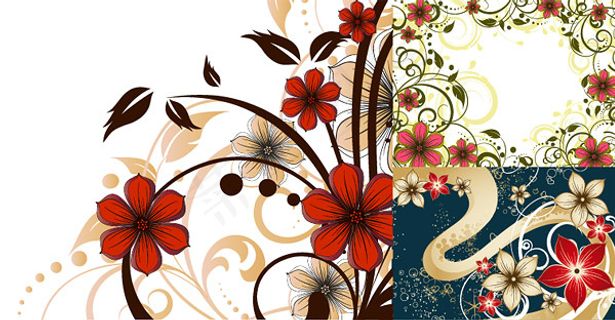 时尚花朵花纹