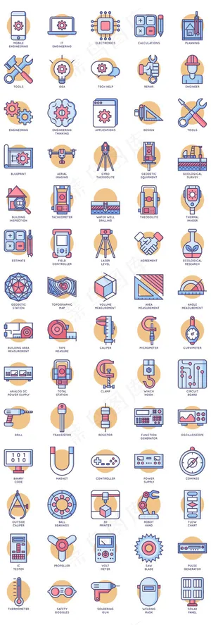 工程元素图标,免抠元素