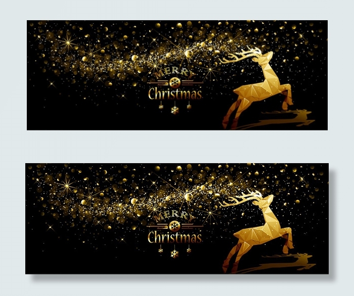 奔跑的驯鹿矢量