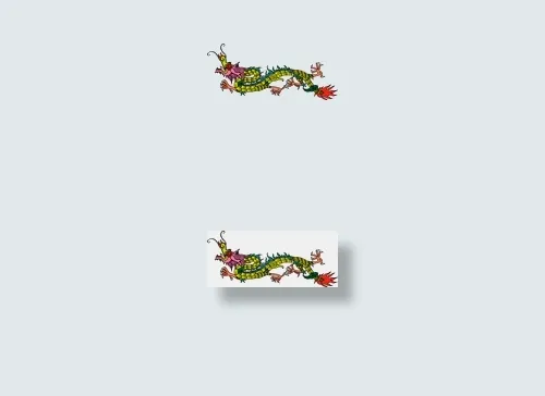 矢量彩色龙纹ai矢量模版下载