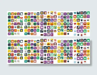 扁平化图标矢量,免抠元素