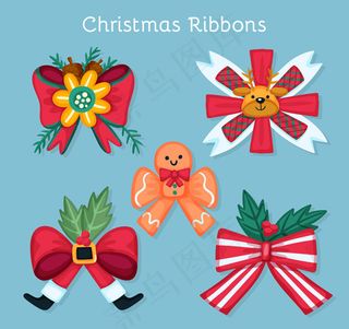 圣诞节丝带蝴蝶结