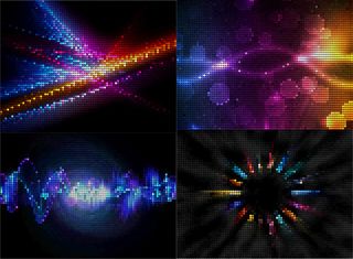 彩色科技背景,背景元素