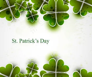 四叶草文本背景