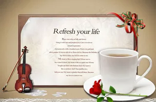 时尚生活典雅边框