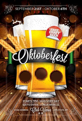 啤酒节主题海报