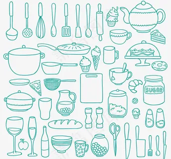 厨房用品与食物 厨房用品与食物