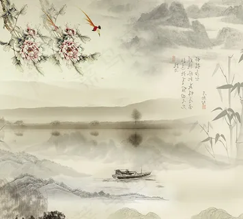 传统中国水墨画 传统中国水墨画