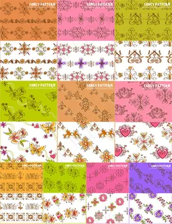 可爱手绘花纹,背景元素 可爱手绘花纹,背景元素