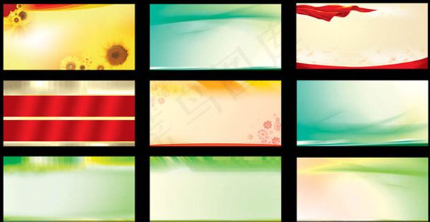 绚丽文化展板背景