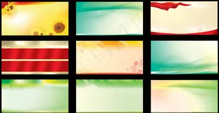 绚丽文化展板背景