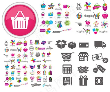 购物主题图标,免抠元素