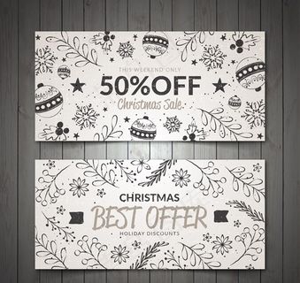 圣诞节折扣banner