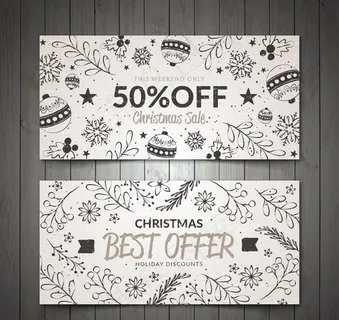 圣诞节折扣banner