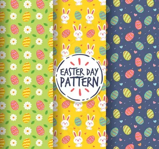 复活节彩蛋无缝背景