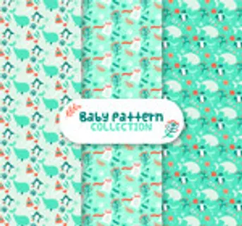 婴儿元素无缝背景