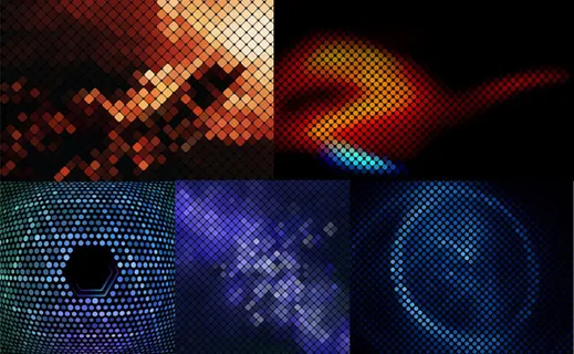 潮流彩色霓虹背景