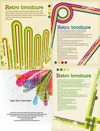 怀旧色彩背景,背景元素