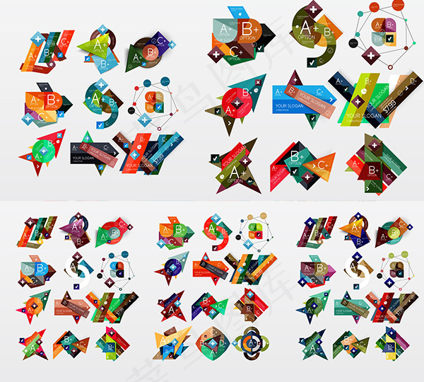 时尚字母标签,免抠元素