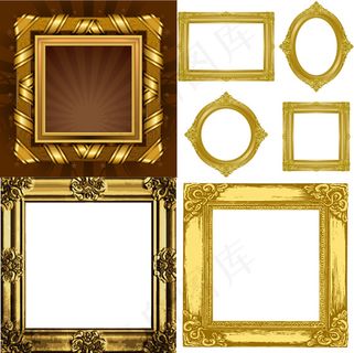 欧式金色相框