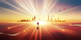 城市之光背景图