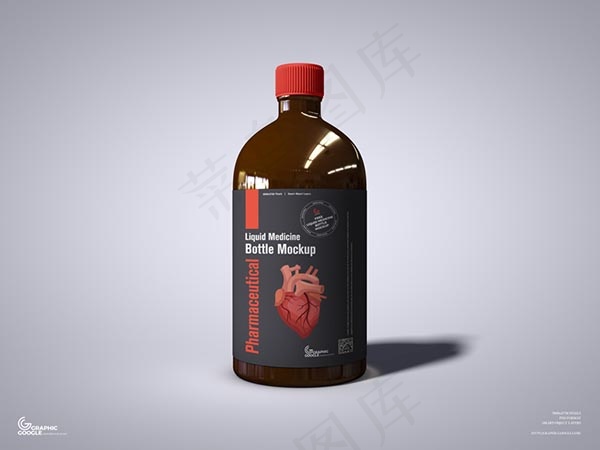 免费药水瓶样机psd模版下载