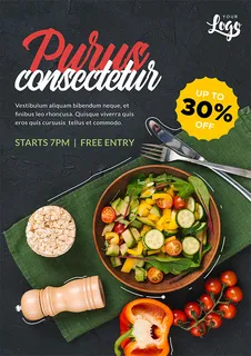 餐饮美食促销宣传单