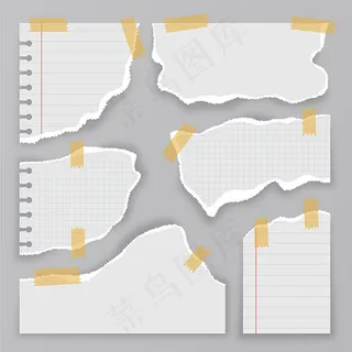 收集撕碎的纸张