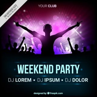 夜店DJ派对海报
