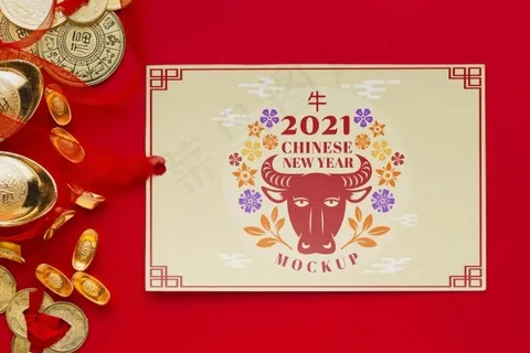 2021牛年贺卡样机 2021牛年贺卡样机