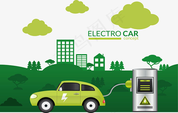 绿色能源汽车充电
