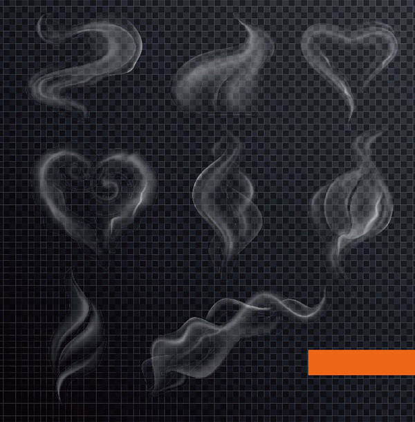 蒸汽烟雾雾气矢量
