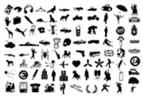 潮流剪影元素 潮流剪影元素