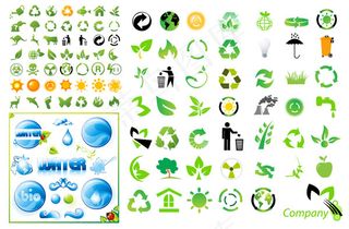 环保图标矢量