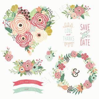 美丽的花朵装饰