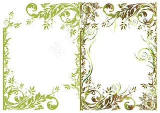 时尚花纹边框