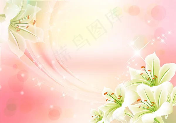 时尚花卉背景