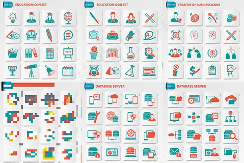 时尚简约图标,免抠元素,背景元素