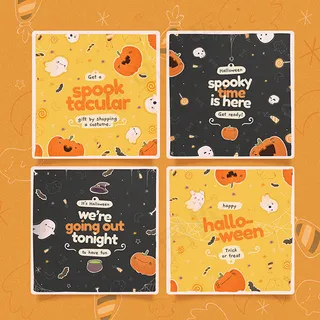万圣节ins卡片