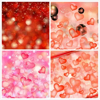 梦幻粉色心形背景