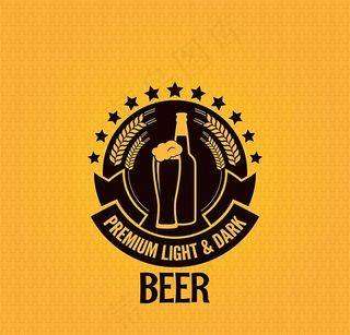 啤酒图案矢量